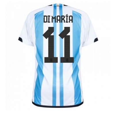 Argentina Angel Di Maria #11 Hemmatröja VM 2022 Kortärmad
